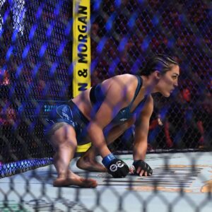 Tatiana Suarez Instagram - Eyes on the prize! Every time we step in the cage we have to prepare ourselves mentally to be locked in the cage with another person who wants to harm us. Yes, it’s a sport but it’s the most primal and violent sport. 

When I stepped in there I got acquainted with the cage and my surroundings. I walked out first so I had this time. I don’t remember her song because I was in my own zone. 
She walked into the cage and once she did we locked eyes and never stopped looking at each other. I knew she was game and had no fear but I was also ready and had no fear. 

The one thing that stood out in my mind is that I wanted it more! I worked too hard. I know she works hard too but I work harder. I know this and everyone around me knows it. I knew I was prepared not just physically but mentally. Everyone kept telling me to just be me. And they were right. By nature, I embrace these moments. Years and years of competition has given me this. 

I love stepping in there and learning more and more about myself. Not just the physical aspect but the mental aspect. I love it all. I’m so grateful for these moments. Im glad to be back. I missed being able to compete and express myself. It’s poetic that we fight on a canvas. I don’t care what Meryl Streep says it’s an art. A violent and technical art. 

I can’t wait to share these memories with my nieces, future children and the youth. Hopefully, I can share these experiences with them to help them in their journey to be great. 

#mma #wmma #ufc #motivation