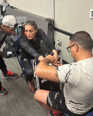 Tatiana Suarez Instagram - Memories I’ll remember for the rest of my life. These are the moments I live for. Doing what I love the most, with the people I love the most beside me. It’s amazing to fight in front of fans again. The energy is unbelievable and the feeling indescribable. Lots of hard work. My life’s work, really. All coming into fruition. I’m so grateful for my family, coaches, friends, teammates and my love @patchymix ! I have surrounded myself with the most genuine and caring people. I feel so blessed. Win or lose I know they will love me the same. I’m so happy to come out victorious. I’m back at my true weight class and I’m focused. I’m only getting better and I’ll continue to improve. It’s my time. ❤️I want to thank everyone for their love and support through the highs and lows in my life. To the real ones! My family @juliaa.padilla @ricky_steamboat @michlo82 @lwc_coachlopez_ @lisamom2four @ogredoubleg my granny, my uncle Fred, my niece they support me in everything I’ve ever done. 
My coaches for believing in me @romiearam @77natepettitmma_ 
My girl @rachaelcummins for coming to Nashville to let me choke her out a thousand times during fight week.❤️ 
My teammates! 
@drandygalpin for helping me for 4 years now from the rehab, strength and conditioning and diet! 
@bckysmmrs for helping me get stronger, faster and more conditioned. @heatherlinden @ryanyim @b_oh_b for keeping me healthy. 

And to my love @patchymix 
Your belief, support and love for me is so pure. Thank you for our never ending talks about our passion of mma. Thank you for reminding me of how truly great I am when I need it the most. And thank you for lifting me up when I need to be lifted. Im so glad we can experience this journey together. I love you ❤️