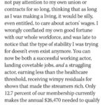 Tavi Gevinson Instagram - Audition pay is in the @sagaftra contract but most performers don’t know about it! So I wrote this for @hollywoodreporter using what I’ve learned as a founding volunteer of @auditionsarework. I tried to distill our amazing group’s work over many months and to understand why it’s somehow radical for actors to talk about their owed wages. Link in bio to read in full ☀️ Thank you @vanessalchester @teeocho @iamtelesmar @carynwestsfa for refining these points with me 💛 join us Thursdays on zoom for @auditionsarework office hours 😃