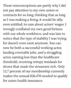 Tavi Gevinson Instagram - Audition pay is in the @sagaftra contract but most performers don’t know about it! So I wrote this for @hollywoodreporter using what I’ve learned as a founding volunteer of @auditionsarework. I tried to distill our amazing group’s work over many months and to understand why it’s somehow radical for actors to talk about their owed wages. Link in bio to read in full ☀️
Thank you @vanessalchester @teeocho @iamtelesmar @carynwestsfa for refining these points with me 💛 join us Thursdays on zoom for @auditionsarework office hours 😃