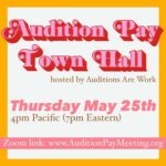 Tavi Gevinson Instagram - Performers, did you know you’re supposed to be paid half the scale day rate for auditions? It’s in the @sagaftra contract! I’ve spent the last months working with other union members to create AuditionsAreWork.org, a contract education resource and call to action. Our new contract vote is coming up, the WGA is on strike, there’s seldom been a better time for performers to talk about the reality of our work and protect what we are owed. Go to AuditionsAreWork.org to learn more ☀️ come to our Zoom town hall next week 👩🏼‍💻 @auditionsarework 💛
