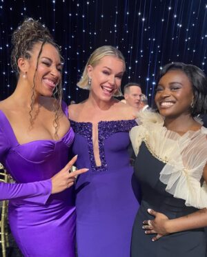 Tawny Newsome Instagram - Four hours of glam to honor our beloved Strange New Worlds and Lower Decks. My love @celiargooding makes Star Trek history as the first actor nominated for a @criticschoice award (not incl the Supers) so it’s only fair she got a hug from Billie Eilish. This is how it works. This was also my first time making the Best Dressed list so I’ll be color coordinating with Rebecca Romijn from now on as that must have been what did it. And special shout out to the cameraman who def thought I was in The Color Purple and kept swinging over to me whenever it was mentioned. 😈💅🏾
.
.
.

@startrek @startrekonpplus
