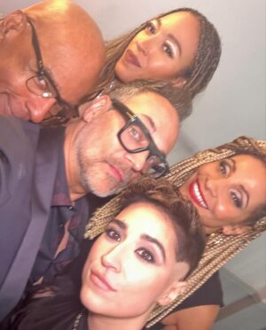 Tawny Newsome Instagram - was told I served “approachable goth” with my trek fam at the @saturnawards (or as people started calling it the Star Trek Awards which you can’t really argue with.)🪐🖖🏾
. 
.
Thanks to @scotiaboyd for pics 
Hair @hairby_a.shani 
MU @luiscascomakeup