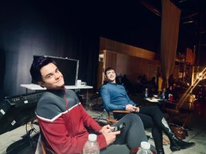 Tawny Newsome Instagram - the nice ppl at @allaccesstrek told me it’s never too late for crossover bts so here go some pics .
.
.
.
#strangenewworlds #thoseoldscientists #startreklowerdecks @startrekonpplus @startrek