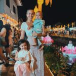 Taya Rogers Instagram - Better late than never right? Meant to post these a week ago but… life 🫠😅😊 Loy Kratong is my favorite Thai holiday for so many reasons: the honoring of tradition, the handcrafted floats and lanterns, the beautiful lights, the lunar celebration, and all of it made so much more special now that I get to share it with my babies 🥰💛 Since these photos we’ve flown from Chiangmai back to Bangkok, packed up my mom/ grandma’s house, decluttered/ purged our BKK house, started construction on an add on extension to our house for my grandma to eventually move in to, shifted a ton of things to our Samui house, had a hospital stay with Jaden (on the day everything happened 😓🫠) & now everyone is under the weather & generally exhausted but also looking forward to all that’s ahead 🙏🏽 17 sleeps til Christmas! 🎄✨