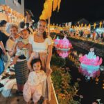 Taya Rogers Instagram - Better late than never right? Meant to post these a week ago but… life 🫠😅😊 Loy Kratong is my favorite Thai holiday for so many reasons: the honoring of tradition, the handcrafted floats and lanterns, the beautiful lights, the lunar celebration, and all of it made so much more special now that I get to share it with my babies 🥰💛 Since these photos we’ve flown from Chiangmai back to Bangkok, packed up my mom/ grandma’s house, decluttered/ purged our BKK house, started construction on an add on extension to our house for my grandma to eventually move in to, shifted a ton of things to our Samui house, had a hospital stay with Jaden (on the day everything happened 😓🫠) & now everyone is under the weather & generally exhausted but also looking forward to all that’s ahead 🙏🏽 17 sleeps til Christmas! 🎄✨