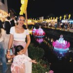 Taya Rogers Instagram - Better late than never right? Meant to post these a week ago but… life 🫠😅😊 Loy Kratong is my favorite Thai holiday for so many reasons: the honoring of tradition, the handcrafted floats and lanterns, the beautiful lights, the lunar celebration, and all of it made so much more special now that I get to share it with my babies 🥰💛 Since these photos we’ve flown from Chiangmai back to Bangkok, packed up my mom/ grandma’s house, decluttered/ purged our BKK house, started construction on an add on extension to our house for my grandma to eventually move in to, shifted a ton of things to our Samui house, had a hospital stay with Jaden (on the day everything happened 😓🫠) & now everyone is under the weather & generally exhausted but also looking forward to all that’s ahead 🙏🏽 17 sleeps til Christmas! 🎄✨