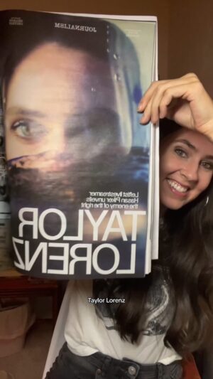 Taylor Lorenz Instagram - My @interviewmag profile is out in print with photos by the iconic @strange.victory!!!!! Pick up the fall issue on newsstands now!! Still pinching myself. 

#tech #technology #fashion #interview #interviewmagazine #interviewmag #hasanpiker #louisvuitton #loewe #ferragamo #salvatoreferragamo #photoshoot #magazine #magazines