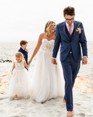 Taylor Dooley Instagram - Living in a real life fairytale ✨ So excited to share photos from our wedding day…first up, our beach ceremony 💛 It was perfectly imperfect, the most unplanned & unstressfull day filled with so much love. We read our own vows that we had written, we laughed, we cried, we got interrupted by a dog who hilariously ran into our ceremony, we praised the Lord, and we LOVED. It was simply the Best. Day. Ever. 😍 check my stories & highlights for more moments from the day 🥰