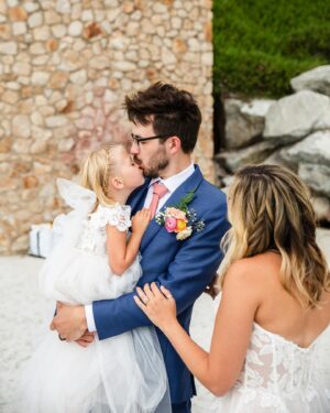 Taylor Dooley Instagram - Living in a real life fairytale ✨ So excited to share photos from our wedding day…first up, our beach ceremony 💛 It was perfectly imperfect, the most unplanned & unstressfull day filled with so much love. We read our own vows that we had written, we laughed, we cried, we got interrupted by a dog who hilariously ran into our ceremony, we praised the Lord, and we LOVED. It was simply the Best. Day. Ever. 😍 check my stories & highlights for more moments from the day 🥰
