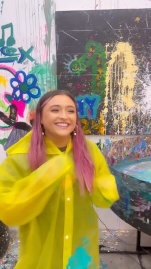 Teilor Grubbs Instagram - had the most fun the other day @shot_of_art 💘🌈🎨
