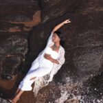 Teja Venkatesh Instagram - In the embrace of the sea, trying to wash away the pain.🌊 Ft: @tejavenkateshoffl . 📸 @vdop_photography . H&M: @noormakeup.sculpture . Stylist: @muthunagaimurugesan . Wardrobe: @sesha_bridalwear . Drone shot @ajitricks_ . Jewels @fineshinejewels . #portrait #fashionable #westernfashion #beach #beauty #beautyshots #makeup #portraitphotography #tejavenkatesh #teja #trending #photoshoot
