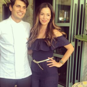 Teresa Castillo Instagram - I was in foodie heaven the other day meeting chef @mattia.agazzi.89 who was just granted a Michelin Star for his beautiful work at Gucci Osteria by Massimo Bottura. 🍴 🌟