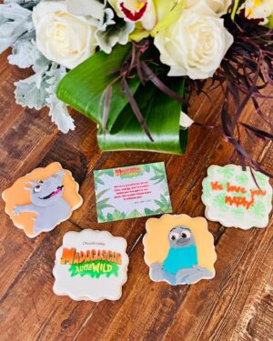 Teresa Castillo Instagram - I received THE SWEETEST gift from my Madagascar family, complete with a Gina the pigeon cookie! It has been an absolute JOY bringing this character to life. Truly so grateful. @dreamworks MADAGASCAR, A Little Wild streaming on @hulu and Peacock.
