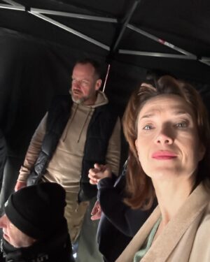 Tereza Kostková Instagram - Sobota na place…@jednarodina #serial #nataceni #shooting #vpraci #terezakostkova