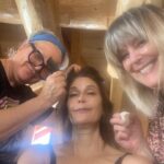Teri Hatcher Instagram - Here’s a peek #bts #christmasatthechalet filmed last May. So grateful for my decades long friendships with the brilliant @hairtastic & @makeupbydianemazur !! For the multi talented & able to shoot a film in 12 days directer @lucieguest !!! 🎥 We also found time for awesome weekend wine tastings with @winebosstours in #kelowna 🍷Thanks also to an unbelievably hard working crew and cast! !! Your efforts were vital! As we head into the #holidayseason I wish everyone peace & love 🎄🎁🔔⛄️♥️Hope you catch this holiday heart warmer @lifetimetv NOV 25 th and on demand.