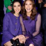 Teri Hatcher Instagram - Such a beautiful night of multigenerational fashion and creativity @marccain Fashion Week! Thank you! 💜 #marccainlovesfashionweek #blendboundaries #marccaingirls