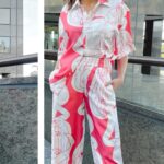 Teri Hatcher Instagram - The stunning @officialterihatcher rocking the coral pants set 💗