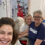 Teri Hatcher Instagram - Lots to fall in love with behind the scenes making #howtofallinlovebytheholidays Mostly @actordanpayne 😘. And a hard working director and crew and the entire cast! I’d be nowhere without my glam team @hairtastic @rosyholosko and I had a 1st on this film when a reviewer gave 3 sentences to complimenting my wardrobe (not to mention also liking the film) So shout out to stylist @taylororear & @riani_fashion Check out the adorable @retr0roller who stunt doubled my skating (and lit a fire to keep learning new things) 🛼We had a great time on and off set in the gorgeous #toronto #niagra So grateful. Let the holiday season bring in peace and joy 🎄🎁🔔♥️ Stream now for free @therokuchannel #howtofallinlove