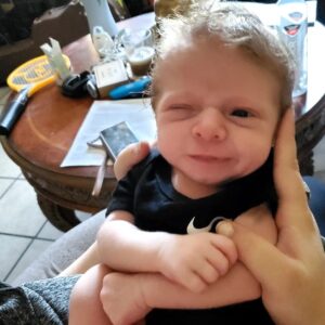 Terri Runnels Instagram - Here's lookin' at you kid! 
#MyLittleMonkey 🐒❣️🐒 #RowanDane