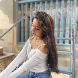 Thamanna Pramod Instagram - Lost in her daydreams🤍✨