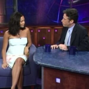 Thandiwe Newton Instagram - Back in the day, pregnant with @ripley.parker on the first season of #JonStewart show. 

Proud to be part of his (much needed) return to social commentary, @theproblem. Watch now on @appletvplus.