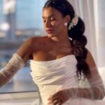 Thauny Raquel Instagram - #tbt desse shooting mágico que me fez até sonhar 👰🏾✨🤍 @athaisrufino . . #noiva #shooting #jobday #casamento #vestidodenoiva