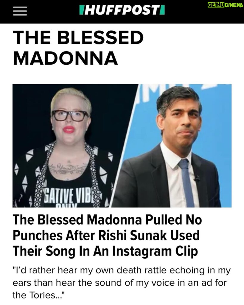 The Blessed Madonna Instagram - 2023. Blood, sweat, tears… glitter.