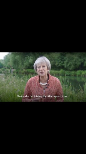 Theresa May Instagram - I was proud to lead the UK to be the first major economy to legislate for #netzero. But legislation alone won't reverse the decline in our natural environment.

I’m now joining #AldersgateGroup as their Chair - to help business achieve these ambitions & champion the green revolution.