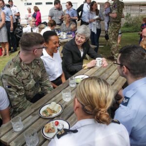 Theresa May Instagram - Today I visited NATO maritime headquarters and the UK's Permanent Joint Headquarters to thank the Armed Forces for their work. I met service personnel and families from the UK and NATO countries.