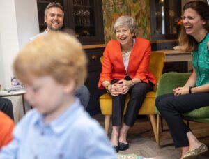 Theresa May Instagram - We need to change the expectation that it’s always the mother that takes on most of the childcare at the expense of her career. I spoke to parents about how we want to make parental leave fairer.