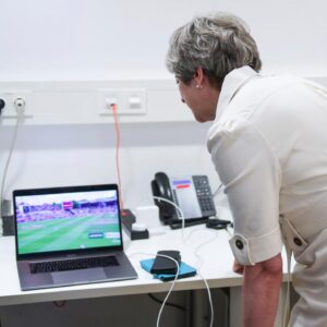 Theresa May Instagram - Good to catch up on a fantastic match between @EnglandCricket and India at the #CWC19⁠ during my trip to EU Council.