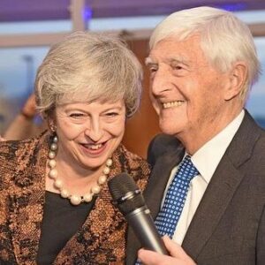 Theresa May Instagram - Saddened to hear of the death of Sir Michael Parkinson. He was a remarkable man and an outstanding broadcaster. We knew each other well through his charitable work in my constituency and our mutual passion for cricket. My thoughts and prayers are with his family.