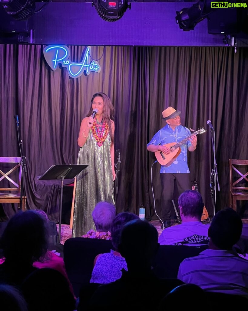 Tia Carrere Instagram - Gorgeous whirlwind tour back in the hometown with @georgekahumoku and @daniel_ho_creations not done yet @napili_kai @uhmaui @proartsmaui #wailea @molokai_hotel #hirosrestaurantmolokai @hawaiinewsnow @khonnews @bluenotehawaii @kalamaschool ***LAST ONE TOMORROW*** @anainahou