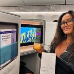 Tia Carrere Instagram – I love flying @hawaiianairlines because as soon as you’re on the plane, you feel like you’re already in Hawaii! #pogandchampagne #dreamliner