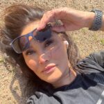 Tia Carrere Instagram - Show yourself some love today with a workout! Here’s me relaxing after a long push uphill.🤣 Happy Valentine’s Day!!