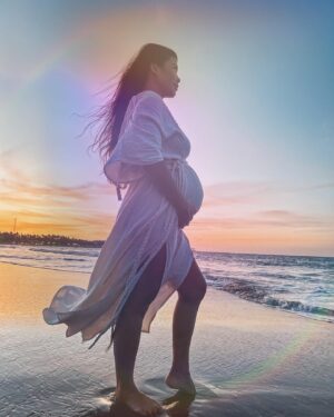 Tiffany Panhilason Instagram - My beautiful wife looking like an angel carrying our next big boy! Growing the family this year. Tiffany, Mason, Phoenix and myself are very excited to meet him soon. @tiffanypanhilason #love #baby #3boys 💪🏽