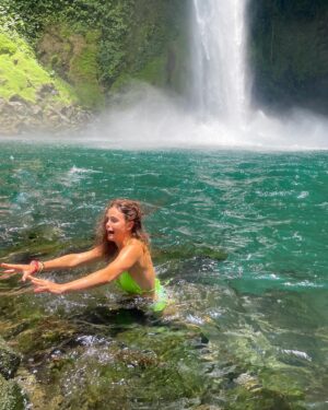 Tiffany Alvord Instagram - ✨ *Don’t* go chasing waterfalls.. they prefer if you play hard to get.. 🤪😅
- 
SWIPE to the end to see me sliding off the mossy rock to my death 🪨😂.. saw my life flash before my eyes, I did. HAVE A GREAT FANTASTIC MONDAY! Let’s crush this week. 🫶