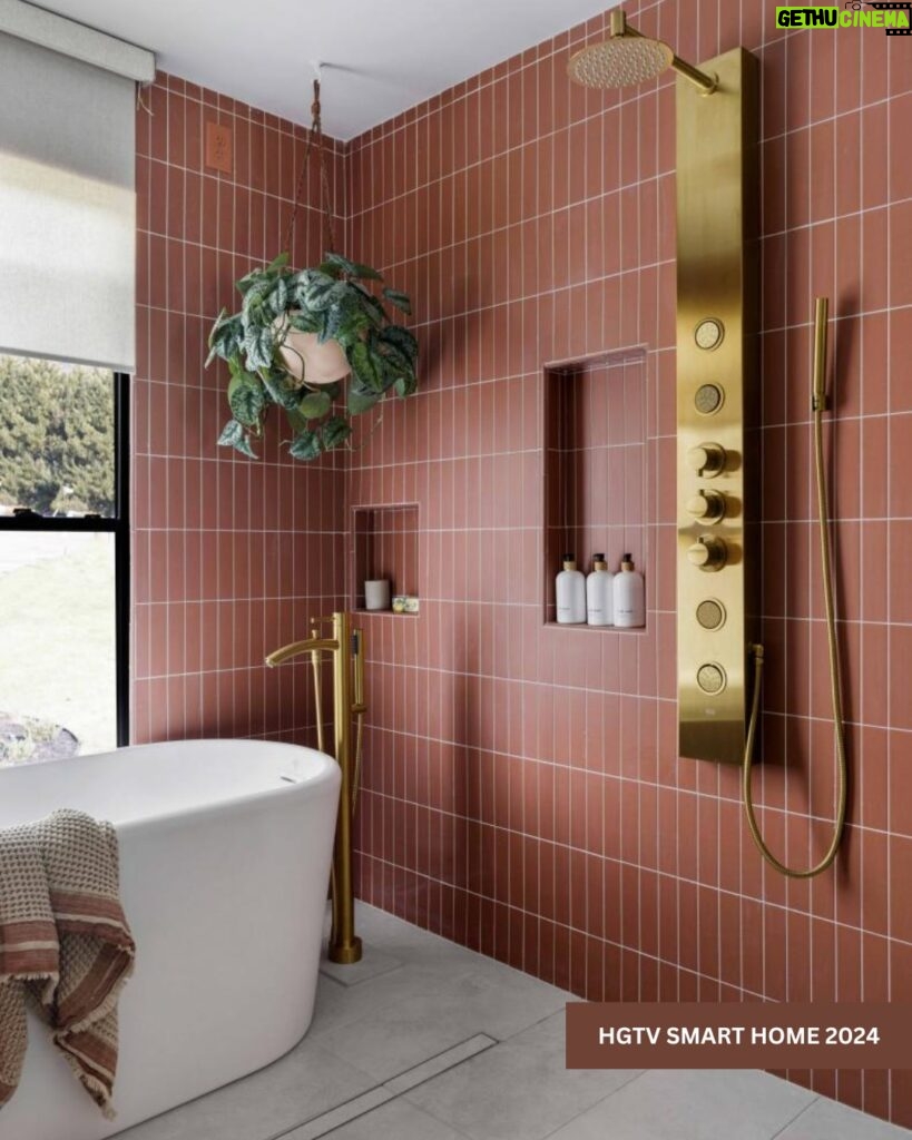 Tiffany Brooks Instagram - Physically I'm here, but mentally I'm relaxing in the main bath of HGTV Smart Home 2024 🛀🏾 Which one from the past few years is your favorite? . . . #HGTV #smarthome #relaxation #bathroomdesign #interiordesign #pickone #favorite