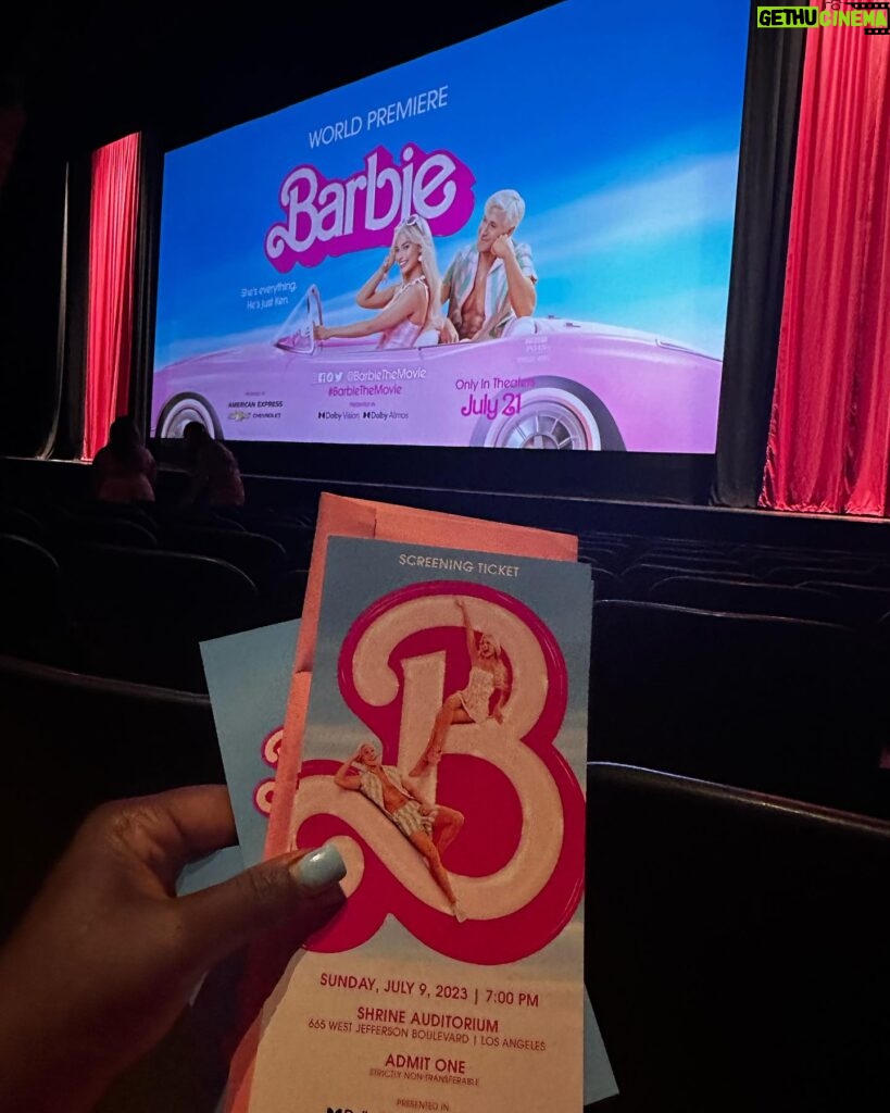 Tiffany Brooks Instagram - Ohh wee yall @barbiethemovie premier was EVERYing!!! Went with option C!! Ohhh prep the shoes! @betsyjohnson_ 🤩🤩🤩 me and my @hgtv friends were in the building! The movie was adorable! My fly a$$ son killed it with his tux! #installingapinkdrivewaynextweek