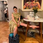 Tiler Peck Instagram - Instagram vs. reality! As much as I love a good night out, I can’t forget to take care and ice my foot at the end of the day 😂 Who can relate!?!? #Ballerina #Ballet #NightOut #GNO #DressUp #GRWM #Reality #FootInjury