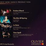 Tiler Peck Instagram – Woke up to this news…We’re nominated for an Olivier award!!!! 🤯 Swipe 👈🏻

Time Spell is such a special piece to me for a variety of reasons, but most importantly, because of the artists involved — Michelle, Jillian and the entire cast of my incredibly talented colleagues & friends who helped bring this to life. I have so much to say about this piece, but for right now, just going to allow myself to feel speechless and enjoy the moment!!!! 

#olivierawards #nomination #uk #london #news #TIOWT&Friends