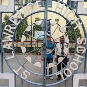 Tillotama Shome Instagram - Batch of 1967
My father Anupam Shome wanted  me to see his school , St. Lawrence High school. He was most afraid we would not be allowed inside. But the most wonderful gate keeper said we could go in for a few minutes, since school was closed. His words made my father so happy.
 Despite being in terrible pain , I saw Baba  transported into a different time , his walk more energetic...He showed off about his school having the biggest playground in Kolkata ( it was very big), stood outside section A, shared memories of coming to the  sick room after being bust post a hockey game, showed me where the Father's stayed.
Baba was a shot put and  javelin champion.

Would like to conclude this post with the words  written on a board as you enter the school.
"Destroying any nation does not require the use of atomic bombs or the use of long range missiles. It only requires lowering the quality of education and allowing cheating in the examination by the students"
Patients die at the hands of such doctors.
Buildings collapse at the hands of such engineers.
Money is lost at the hands of such economists and accountants.
Humanity dies at the hands of religious scholars
Justice is lost at the hands of such judges.
The collapse of education is the collapse of the nation "
#StLawrenceHighschool #Kolkata