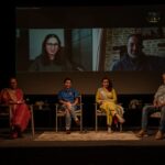 Tillotama Shome Instagram - A retrospective , a remembrance of Irrfan's films @g5afoundation made that much more special by the presence and curiosity of the inimitable @sikdarsutapa It was so wonderful to be united with the Qissa family. @wanderingfilmcompany @tiscaofficial @rasikadugal @nikkhiladvani sent early morning messages and did not stop until he could rally everyone together. Moderated by @aseemc22 The sound of a child playing at the background of Anups home was the bonus.