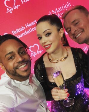 Tina Barrett Instagram - What an amazing night thank you so much @the_bhf for inviting us such a amazing night hearing all the stories so heart warming such a wonderful event ❤️