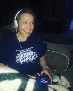 Tina Majorino Instagram - Blame it on @callofduty 🤷🏼‍♀️ #PewPew #SorryBoutIt