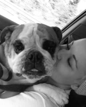 Tina Majorino Instagram - Stanley Reginald Majorino… you are everything to me. The center of my world, the wholeness of my heart. Thank you for blessing my life, and for choosing me to be your mama. It’s my honor. I love you my sweetest pea. 👑🇬🇧❤️ #InternationalStanDay #WeStanStan #InternationalDogDay #VivaLaStanny