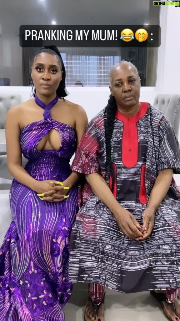 Toni Tones Instagram - Pranking my Mum‼️‼️ 😂😂😂 She thinks I’m making a video application for a $500,000 actor’s grant 😂😂😂 It’s the bombastic side eye she gave my cleavage for me 😂😂😅 Disclaimer: Nothing I said in this video is true, my mum is literally assistant Jesus and has never done anything morally or illegally wrong in her life. P:S ~ ignore my cleavage, I was coming from. Party. 😉 Shout out to my amazing mum, she was tired as heck and half asleep and still did the video with me. Love you mama! 😘❤️ #Scholarshipprank #prank #africanparents #tonitones #TikTokToni