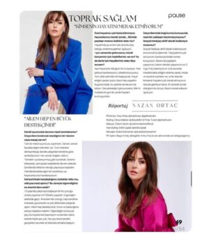 Toprak Sağlam Instagram - @pausedergi 🖤

Röportaj: Nazan Ortaç 
Photo by: Eray Kıray @eraykiray @gettostudio 
Styling: Derya Balkan @deryablkn & Pınar Turan @pinarrturan 
Makyaj: Özlem Demir @ozlemmdemirofficial 
Hair styling: Erbil Çaylak @erbil.caylak
Menajer: Buket Kahraman @buketkahraman @buketkahramantm
Pr ajans: Begüm Kılıç @begkilic & Nur Eriş Kuran @nureriskuran @bgpragency