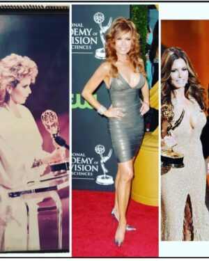 Tracey E. Bregman Instagram - I know @therealstafford only challenged me to 3 decades on the red carpet  but here’s 4! As I get ready to celebrate #41 tomorrow on @youngandrestlesscbs Thanks to @mark_zunino for most of my @daytimeemmys looks and @sencouture @herveleger @soniaete_couture Fashion is a fun thing! I now challenge @jesswaltonyr @real_jchapman to do the same! 💖❤️